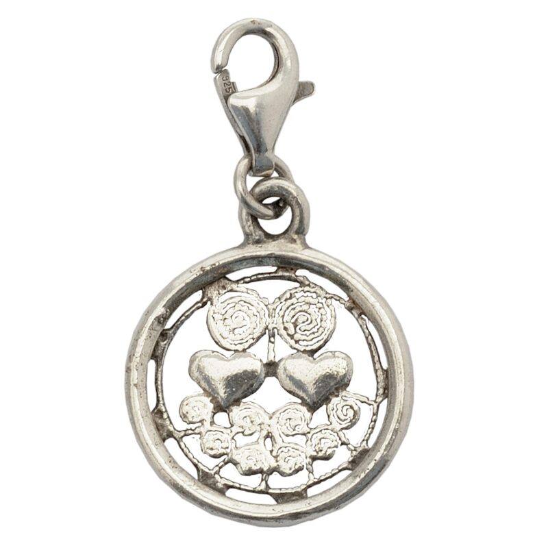 Presentosa in argento con cuori | Gioielleria Montaldi